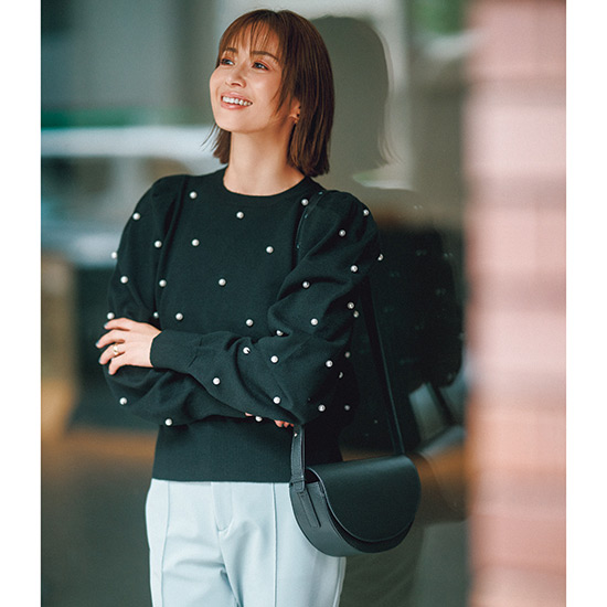 ランダムパールニット