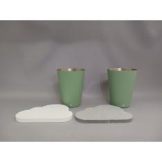 福袋 タンブラー＆コースター 各2個セット（緑）