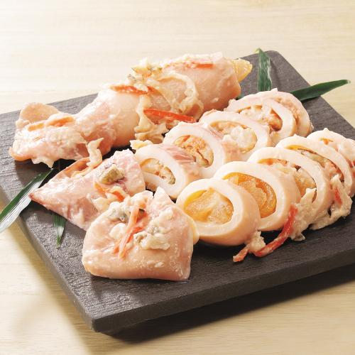 〈兼八〉いか枕2種詰合せ(いかわさび漬山海味)