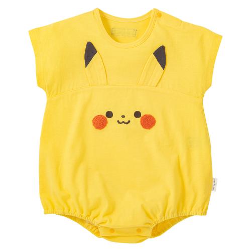 モンポケ ピカチュウ天竺半袖ロンパース 70→80