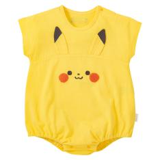 モンポケ ピカチュウ天竺半袖ロンパース 70→80
