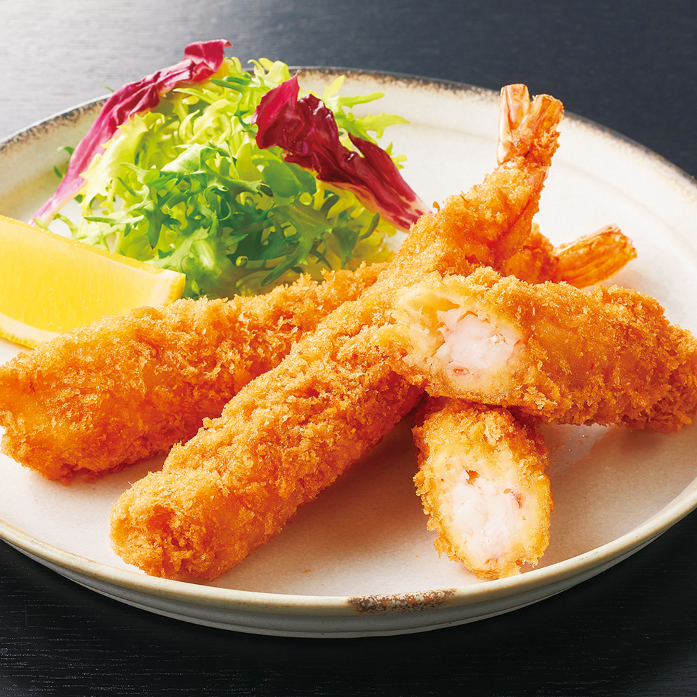 〈とんかつ かつ喜〉レンジで調理 海老フライ