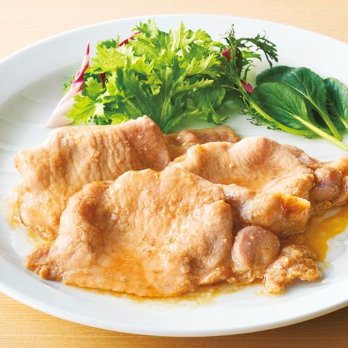 レンジで出来る 豚ロースの生姜焼き