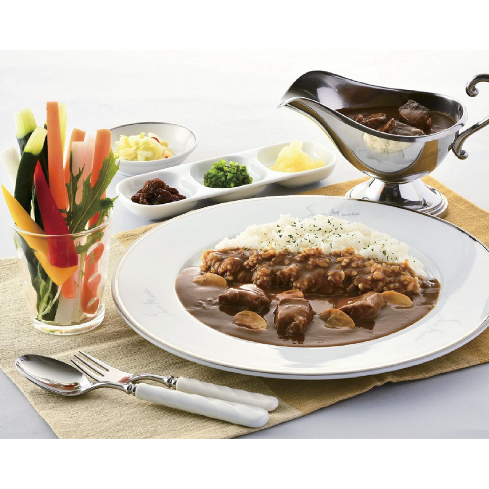 サンマルコカレーと馬路村のセット