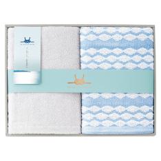 ＜瀬戸内逸品＞渚 nagisa 今治産タオルセット（バスタオル×2枚）