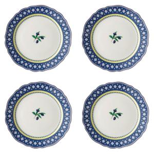 ブルーフルーテッドプレイン スクエアプレート＆カップペア | 商品詳細