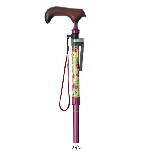 らくらく握り伸縮折りたたみステッキ