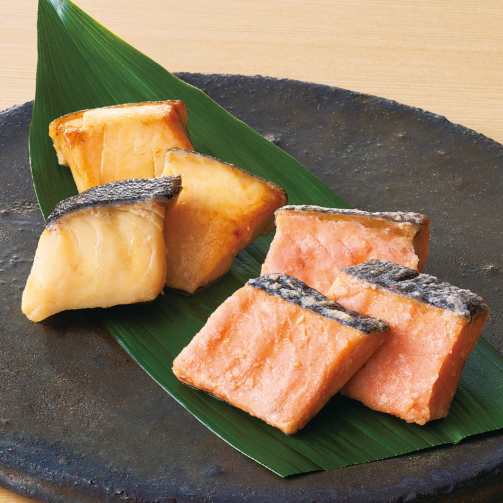 銀だら味噌漬焼・銀鮭塩麹焼セット