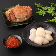 福袋 北海道産・毛ガニ＆ほたて貝柱＆いくら醤油漬