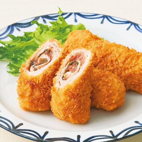 〈とんかつ　かつ喜〉梅しそ手巻きヒレかつ