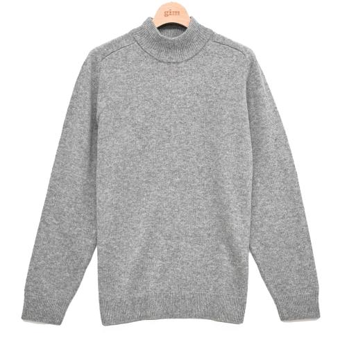 メンズ 7Gラムナイロン天竺サドルショルダーハイネック　M→L