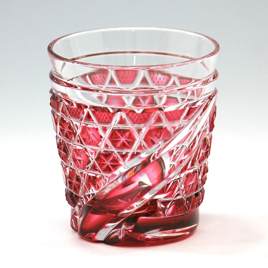 ロックグラス（金赤）