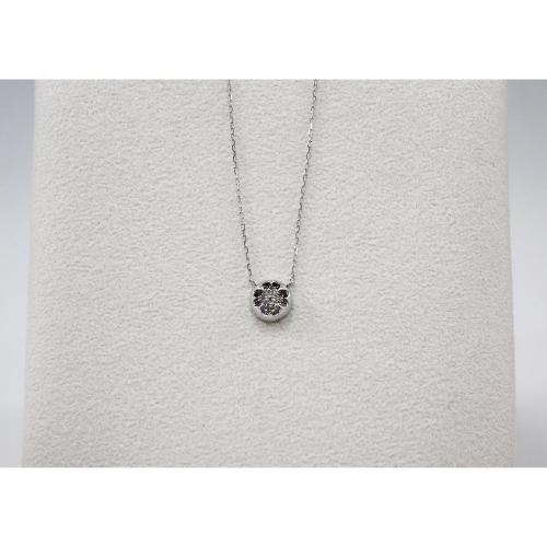 K18WGダイヤモンドペンダント