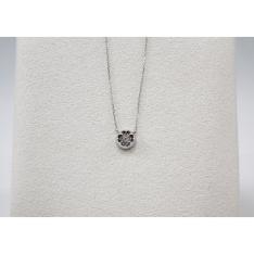 K18WGダイヤモンドペンダント