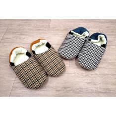 チェック柄バブーシュスリッパM・Lサイズ2足セットG