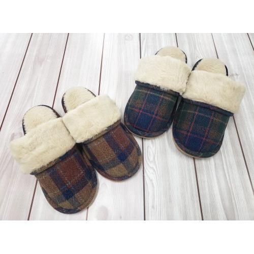 チェック柄カフスボアM・Lサイズ2足セットO