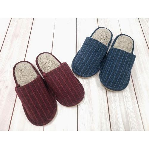 ストライプボアM・Lサイズ2足セットQ