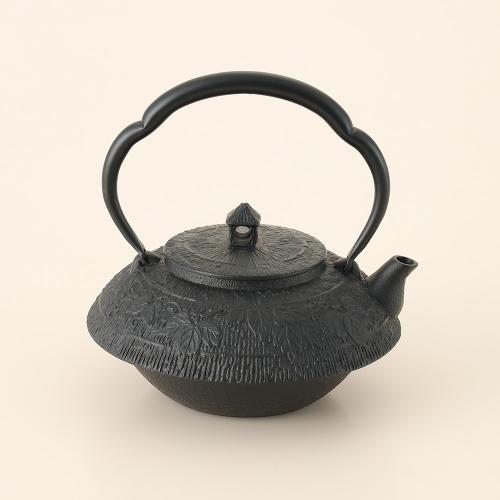 南部鉄器　鉄瓶　黒焼付　1.2L