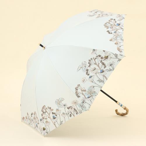 ボタニカル箔プリント 婦人晴雨兼用傘（1段スライドショート）