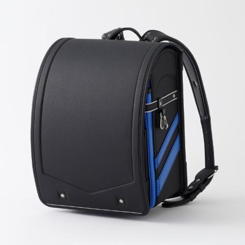 ＜バイカラーV＞ランドセル（CR6525　ブラック×ブルー）