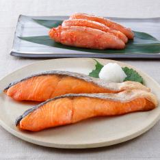 甘塩銀鮭・辛子明太子詰合せ