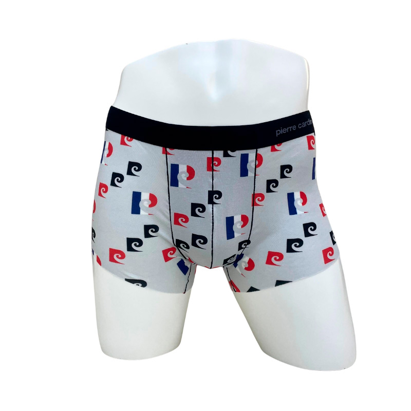 トリコロールカラー ボクサーパンツ 前閉じ M→L