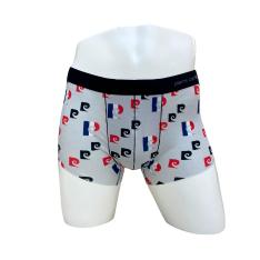 トリコロールカラー ボクサーパンツ 前閉じ M→L