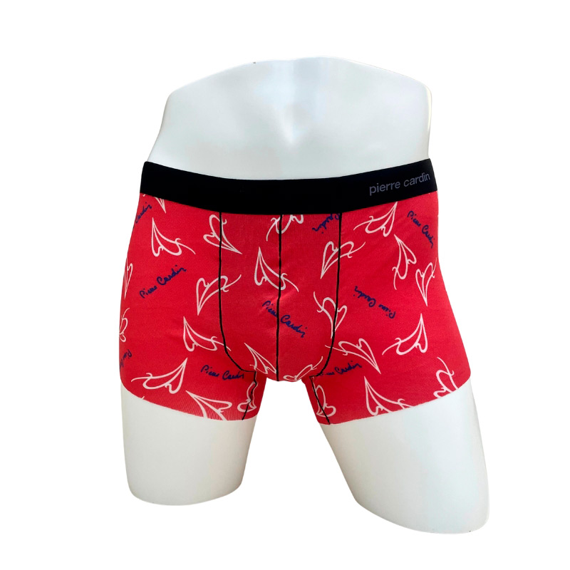 ハート＆ロゴ ボクサーパンツ 前閉じ M→L