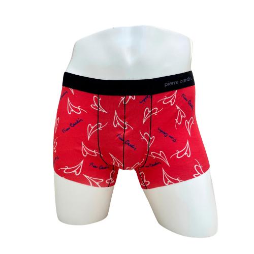 ハート＆ロゴ ボクサーパンツ 前閉じ M→L