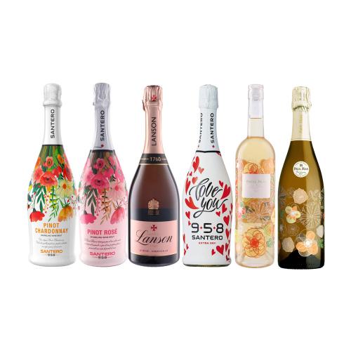 おしゃれボトルで気分華やぐロゼ×白ワイン6本福袋