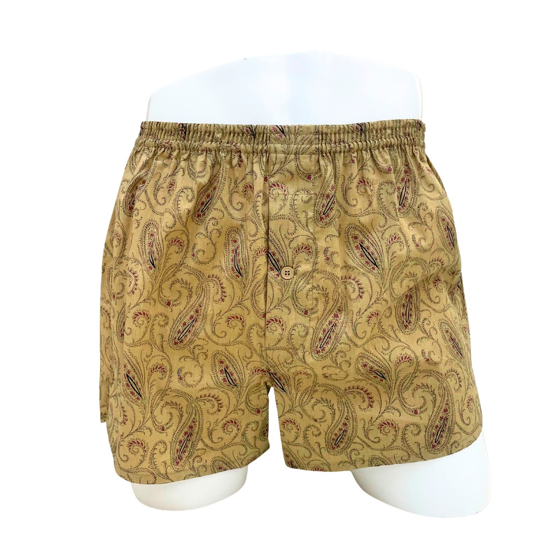 ペイズリー柄 トランクス 前開き M→L