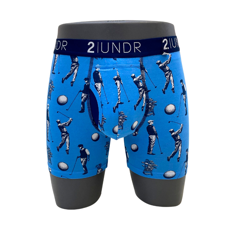 ゴルファー柄 6インチ 前開きボクサーパンツ S→L