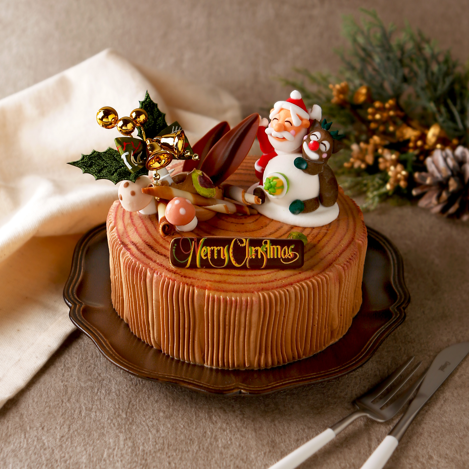 五感のクリスマスケーキ「ブッシュドノエル」