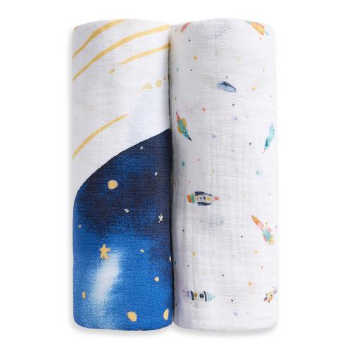 おくるみスワドル スペース オーガニック 2枚