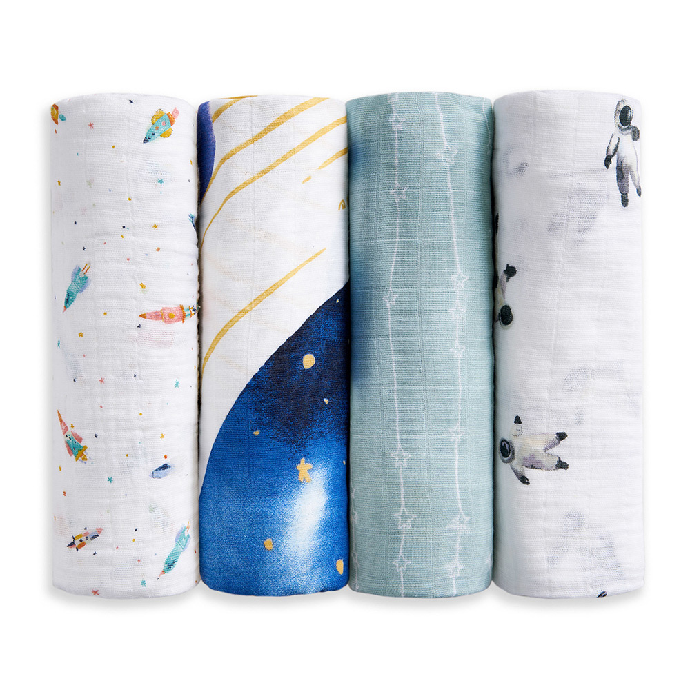 おくるみスワドル スペース オーガニック 4枚