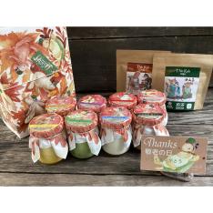 【敬老の日】<ティンラ成城>成城プリン全8種と<服部園>狭山茶の煎茶・和紅茶の詰合せ(敬老の日カード付)