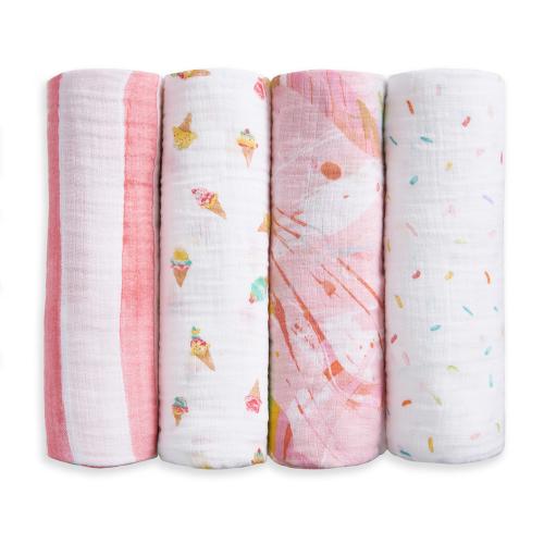 おくるみスワドル アイスクリーム 4枚