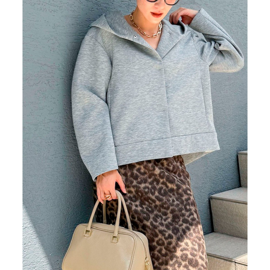 ウォッシャブルエアボールフードブルゾン