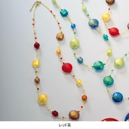 ヴェネチアングラスネックレス　ロング