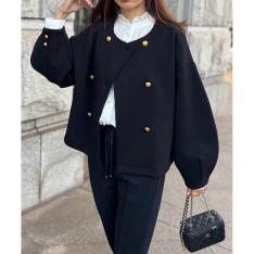 ＜Emma Taylor（エマテイラー）＞ダンボールダブルノーカラージャケット