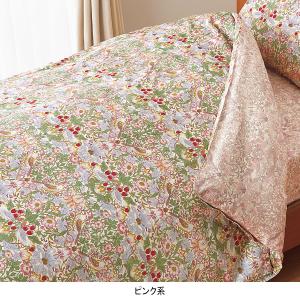 ＜Ｖ＆Ａ＞　いちご泥棒柄　掛ふとんカバー　ピンク系　１５０×２１０ｃｍ