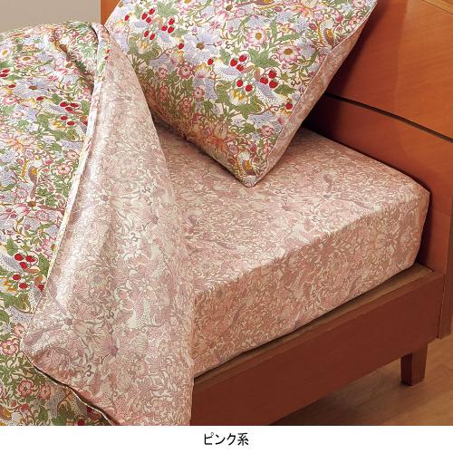 ＜V&A＞ いちご泥棒柄 ボックスシーツ