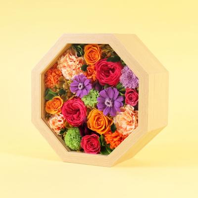 プリンセスハウス 絵画青いリボンバラブーケ額縁