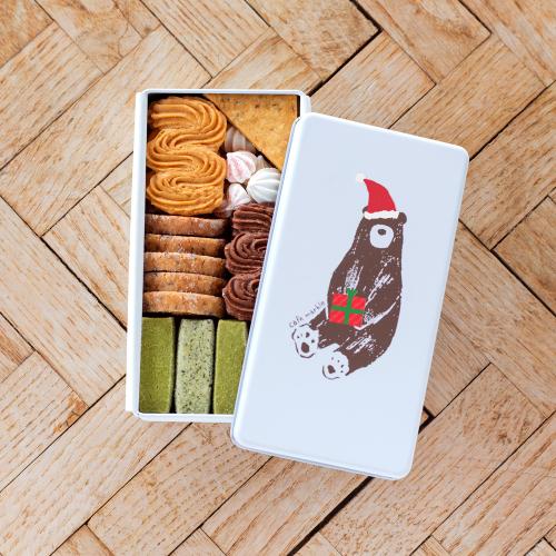 【クリスマス】クマのクッキー缶Xmas