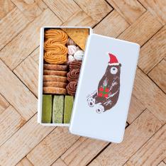 【クリスマス】クマのクッキー缶Xmas