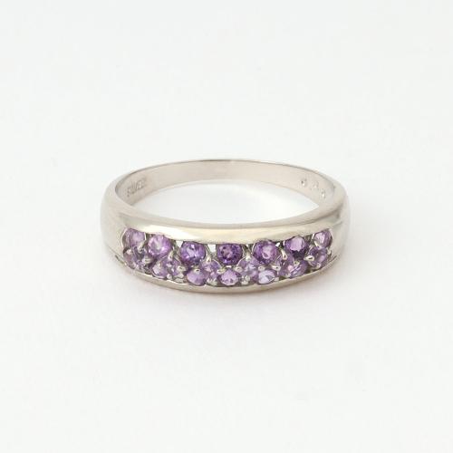 計0．4ctアメシストリング