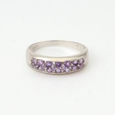 計0．4ctアメシストリング