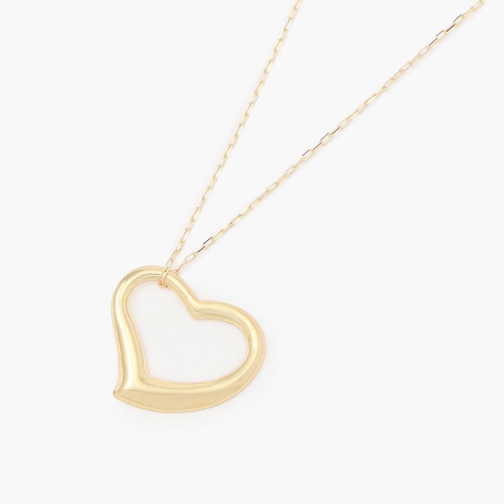 18金オープンハートペンダント