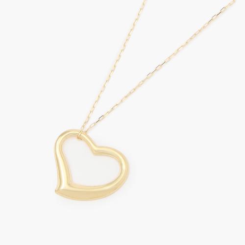 18金オープンハートペンダント