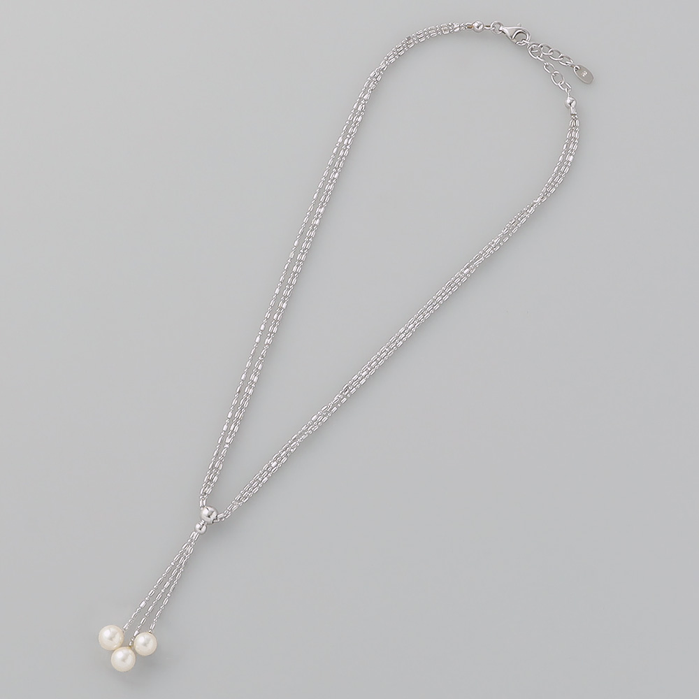 Svアコヤパール3個付スイングペンダント